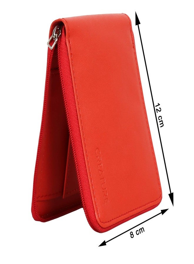 Creature Red Color Zipper Wallet For Girls(Color-Red||ZWL-012) - Image 5